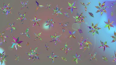 Gri renkli çiçekler. Sketch Colour Spring Theme eskiz kalıbı. Sevimli çiçek raster deseni. Düz Çiçek Elementleri Tasarımı.