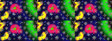 Vadinin mavi renkli çiçekleri. Raster çiçek desenleri çiziyor..