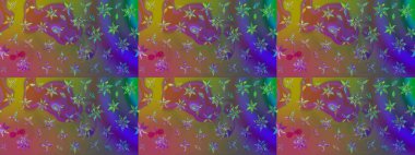 Kahverengi renkte güzel çiçekler, suluboya desenli, duvar kağıdı, kart ya da kumaş için fayanslı eskizler. Raster..