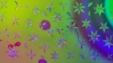 Çiçek kompozisyonu, el boyası, hassas şablon. Sevgililer günü ve tebrik kartı konsepti için şık bir davetiye. Yeşil renkte manzaralı çiçek deseni. Üst görünüm, yumuşak biçim.