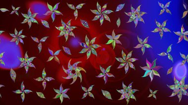 Kabile sanatı boho baskısı, klasik çiçek arkaplanı. Arkaplan dokusu, duvar kağıdı, kahverengi renkli çiçek teması. Soyut etnik raster çizim kalıbı.