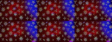 Küçük çiçekteki sevimli çiçek deseni. Kahverengi renkte çiçekler.