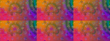 Tomurcukları çiçek olan sevimli bir çiçek deseni. Eskiz geçmişi. Kumaş, tekstil, duvar kağıdı baskısı için. Eski usul. Raster illüstrasyonu. Raster..