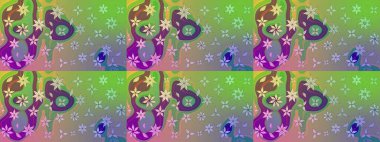 Raster güzel bir çiçek deseni çizmiş. Bahar mevsimi. Tatil havası. Nazik romantik baskı.