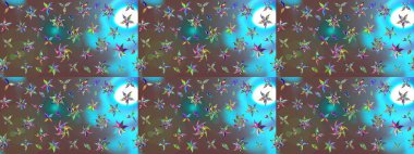 Güzel karalamalı çiçek desenli çizim. Küçük çiçekteki sevimli çiçek deseni. Raster illüstrasyonu. Güzel kumaş deseni.