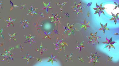 Gri renkli çiçekler. Yumuşak, bahar çiçekli arka plan. Raster çiçek desenli ve çiçekli..