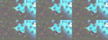 Düz Çiçek Elementleri Tasarımı. Gri renkli çiçekler. Raster illüstrasyonu. Renkli Bahar Teması eskiz kalıbı. Çiçekli çiçek deseni, suluboya..