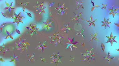 Gri renkli çiçekler. El çizimi. Çiçekli eskiz deseni. Suluboya çizimi.