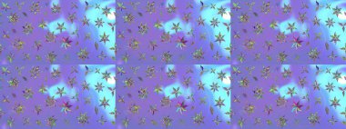 Çiçek desenli eskiz. Düz Çiçek Elementleri Tasarım Raster illüstrasyonu. Mor renkli çiçekler. Renkli Bahar Teması çizim şablonu.