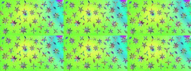 Yeşil renkli çiçekler. Raster düz çiçek çizim deseni. Tasarım hediye paketi, tebrik kartları, posterler ve afiş tasarımı.