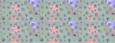 Çizim kalıbı. Ultraviyole kumaş deseni. Raster illüstrasyonu. Organik motif arkaplanı.