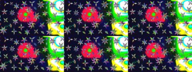 Raster illüstrasyonu. Gri renkli gri papatya deseni. Gri renklerde.