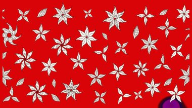 Renkli Bahar Teması eskiz kalıbı. Düz Çiçek Elementleri Tasarımı. Güzel kumaş deseni. Raster illüstrasyonunda çiçek deseni çizimi.