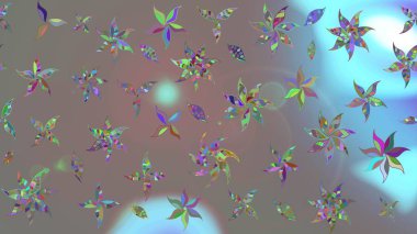 Vadinin gri renkli çiçekleri. Çiçeksel çizim kalıbının çizimi.