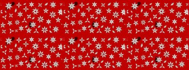 Suluboya çizim kalıbı. Çiçek izi. Suluboya tarzında kırmızı renkte çiçekler.