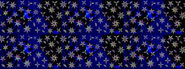 Düz Çiçek Elementleri Tasarımı. Raster güzel kumaş deseni çiziyor. Çiçek deseni. Renkli Bahar Teması çizim şablonu.