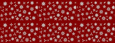 Çiçekli karalama şeklinde Raster çiçek deseni. Yumuşak, bahar çiçekli arka plan. Kırmızı renkte çiçekler.