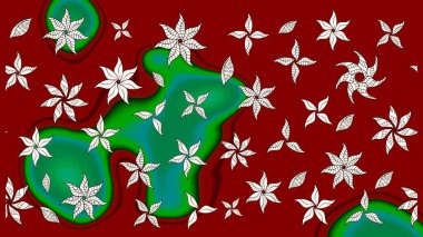 Raster deseni. Botanik çizim kalıbı. Organik elementler. Suluboya etkisi.