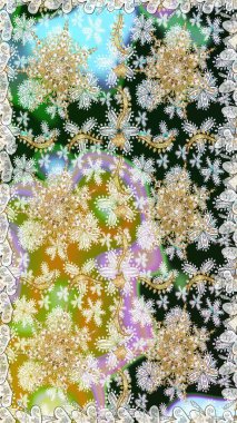 Süslü raster dekorasyonu. Altın elementlerle nötr renklerde altın desen. Barok tarzında duvar kağıdı tasarımı için kusursuz damaske deseni arkaplanı.