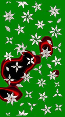 Tekstil, kumaş, kapaklar, duvar kağıtları, baskı, naylon, koleksiyon defteri, örgü, dekupaj için güzel bir eskiz. Küçük yeşil çiçeklerle oldukça kaliteli besin torbası deseni.