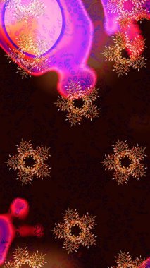 Renkli elementlerle Raster ilginç desen.