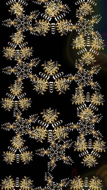 Renkli elementlerle Raster ilginç desen.