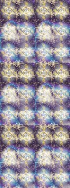 Kışın sembolü. Tarafsız, gri ve mor renklerde suluboya kar taneleri. Raster illüstrasyon kar taneleri. Güzel dekorasyon.