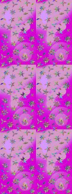 Arkaplan dokusu, duvar kâğıdı, çiçek teması tarafsız renklerde. Kabile sanatı boho baskısı, klasik çiçek arkaplanı. Soyut etnik raster çizim kalıbı.