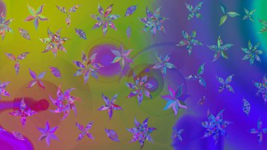 Güzel suluboya yaz çiçekleri deseni..