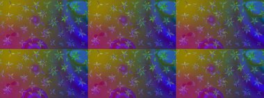 Hediye ambalaj kağıdı, tebrik kartları, posterler ve pankart tasarımı. Kahverengi renkli çiçekler. Raster düz çiçek çizim deseni.