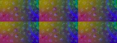 El çizimi çiçek çizimi deseni (fayans). Tekstil için suluboya eskiz deseni. Şirin çiçekli, desenli, kahverengi çizim deseni.