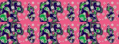 Elle çizilmiş sonbahar çiçeği deseni. Renkli pembe çizim kalıbı. Doodle tarzı. Tekstil ve kapak tasarımı için mükemmel. Pembe renkte çiçekler.