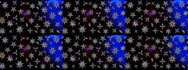 Çizgi çizimi kalıbı. Raster Moda kumaş deseni. Şirin çiçekler..