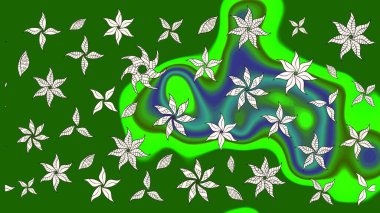 Karalama çiçeği. Zentangle soyut çiçekleri. Raster illüstrasyonu. Düz Çiçek Elementleri Tasarımı. Güzel kumaş deseni. Renkli Bahar Teması çizim şablonu.