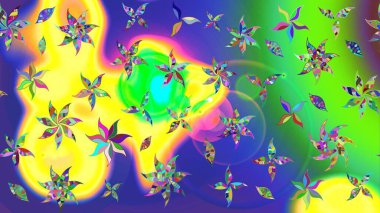 Sabıka fotoğraflarında, bebek kıyafetlerinde, duvar kâğıtlarında, paket kutularında falan kullanılabilir. Zarif, parlak ve yeşil çiçek desenli bir taslak. Raster..