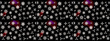 Taslak dekoratif arka plan, çiçek mandala. Çiçek. Raster illüstrasyonu. Siyah renklerde.