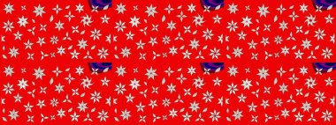 Eskiz arkaplan modeli. Vadinin çiçekleri kırmızı renklerde. Suluboya, elle çizilmiş. Raster - stok.