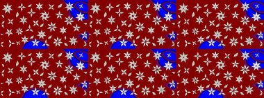 Klasik çiçekler. El çizimi, soyut ve süslü elementler. Yaz çiçekleri teması. Kırmızı renkler. Suluboya resim taklit Raster illüstrasyonu.