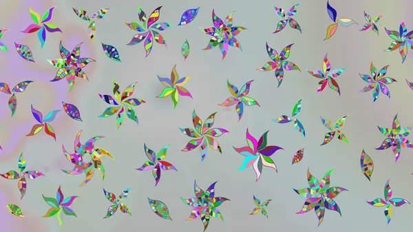 Çiçek kompozisyonu, el boyası, hassas şablon. Sevgililer günü ve tebrik kartı konsepti için şık bir davetiye. Üst manzara, yumuşak stil. Gri renkte manzaralı çiçek deseni.