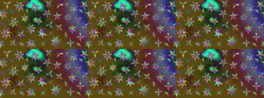 Yumuşak, bahar çiçekli arka plan. Yeşil renkli çiçekler. Raster çiçek desenli ve çiçekli..