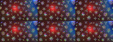 Raster illüstrasyonu. Küçük çiçekteki sevimli çiçek deseni. Çizim.