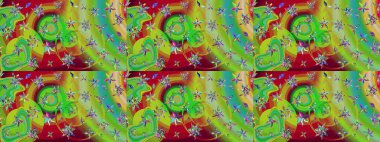 Of doodle elements. Hand drawn Raster illustration. Sketch flower pattern can be used for wallpaper, website background, wrapping paper, invitation, flyer, banner or website.