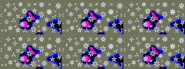 Eskiz modeli etnik tasarım. Yatak çarşafları, ceket, paket tasarımı, kumaş ve moda kavramları için tekstil baskısı. Çiçekleri, deniz kabukları, mandalaları ve suluboya efektleri olan deniz altyapısı.