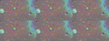 Raster illüstrasyonundaki çiçek desenli çizim. Gri renkli çiçekler. Renkli Yaz Temalı eskiz kalıbı. Düz Çiçek Elementleri Tasarımı.