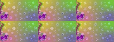 Üzerinde gelincikler ve vadi zambakları olan renkli çiçek desenli nakış deseni. Tekstil tasarımı için doğal renklerde geleneksel halk çiçekleri buketi.