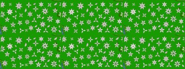 Yeşil renkte güzel çiçekler, suluboya desenli, duvar kağıdı, kart ya da kumaş için fayanslı eskizler. Raster..