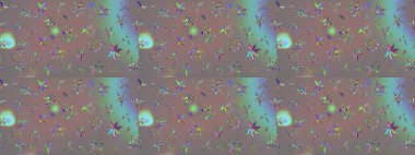 Raster illüstrasyonundaki çiçek desenli çizim. Gri renkli çiçekler. Renkli Yaz Temalı eskiz kalıbı. Düz Çiçek Elementleri Tasarımı.