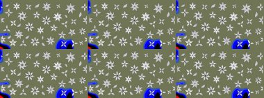 Gömlek, arka plan modelini çiz. Tropik çiçekler. Yeşil renkte çiçekler.