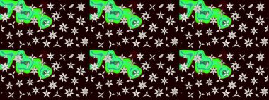 Çiçekli karalama şeklinde Raster çiçek deseni. Siyah renkli çiçekler. Nazik, narin çiçek arkaplanı.