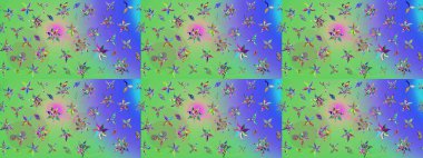 Zarif, parlak ve yeşil çiçek desenli bir taslak. Sabıka fotoğraflarında, bebek kıyafetlerinde, duvar kâğıtlarında, paket kutularında falan kullanılabilir. Raster..